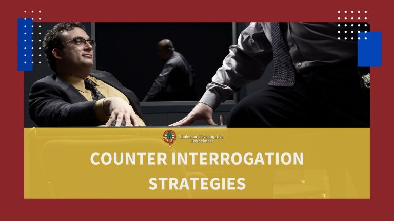 Counter-interrogation strategy recognition training session